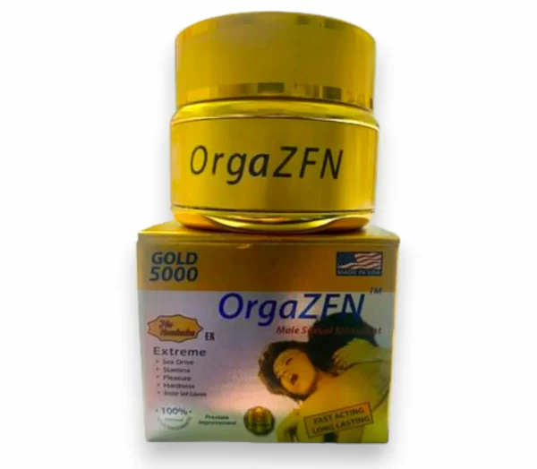 OrgaZFN Gold 5000 American Gold 5000 Natural Cordyceps Deer Whip تنقية بدون آثار جانبية تصلب وتدوم 12 قطعة / زجاجة